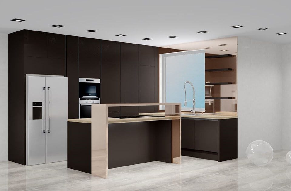 Grafický návrh kuchyne a 3D vizualizácia kuchyne
